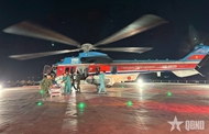 Military Hospital 175, Corps 18 coordinate aero-medical evacuation on first day of New Year